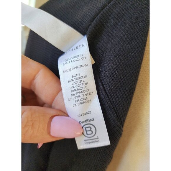 Athleta Long Black Cardigan Sweater‎ Size Small - Picture 10 of 11